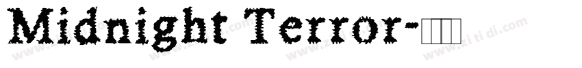 Midnight Terror字体转换
